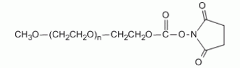 Succinimidyl PEG NHS, mPEG-NHS(SC)           Cat. No. PG1-SC-40k     40000 Da    500 mg