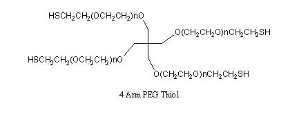 4arm-PEG-Thiol, MW 10kDa - 1 gram