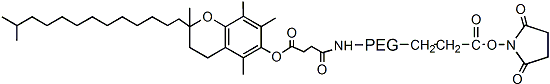 Vitamin E PEG NHS, Tocopherol PEG NHS           Cat. No. PG2-NSVE-3k     3400 Da    5 mg