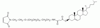 Cholesterol PEG Maleimide, CLS-PEG-Mal           Cat. No. PG2-CSML-3k     3400 Da    25 mg