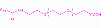 Cy3 PEG acid, Cy3-PEG-COOH           Cat. No. PG2-CAS3-3k     3400 Da    5 mg