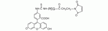 Fluorescein PEG Maleimide, FITC-PEG-Maleimde           Cat. No. PG2-FCML-5k     5000 Da    50 mg