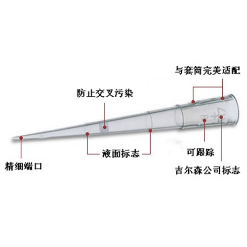 Gilson吉尔森 袋装钻石吸嘴 1-5ml （F161571）-Gilson吉尔森-F161571
