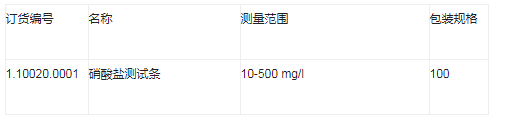 1.10020.0001-Merck硝酸盐测试纸