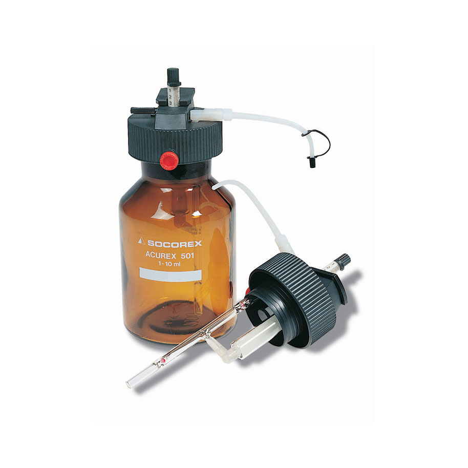 SOCOREX 501紧凑型瓶口移液器 分液范围0.4-5 mL 试剂瓶2000ml - Acurex™紧凑型瓶口配液器
