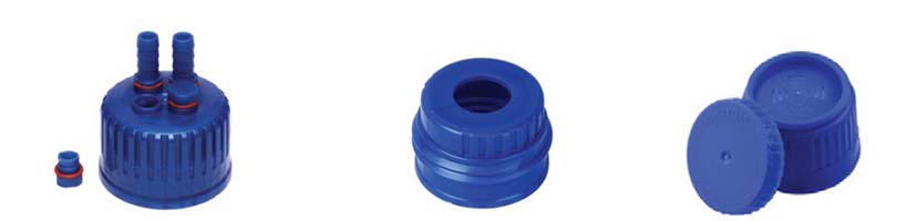 WHEATON 锥形瓶，瓶盖和夹具 - 塑料瓶