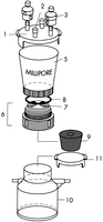 Meck Millipore 47mm Sterifil卫生过滤系统 实验室耗材XX1104700